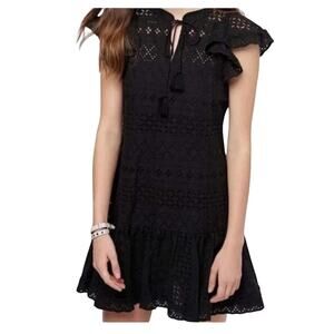 Rebecca Minkoff Caro Eyelet Ruffle Mini Dress- Size 8